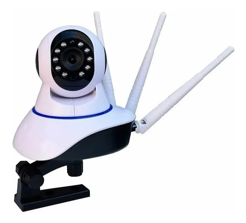 Cámara De Seguridad Ip Wifi Robot 1080P Full Hd 360° 3 Antenas